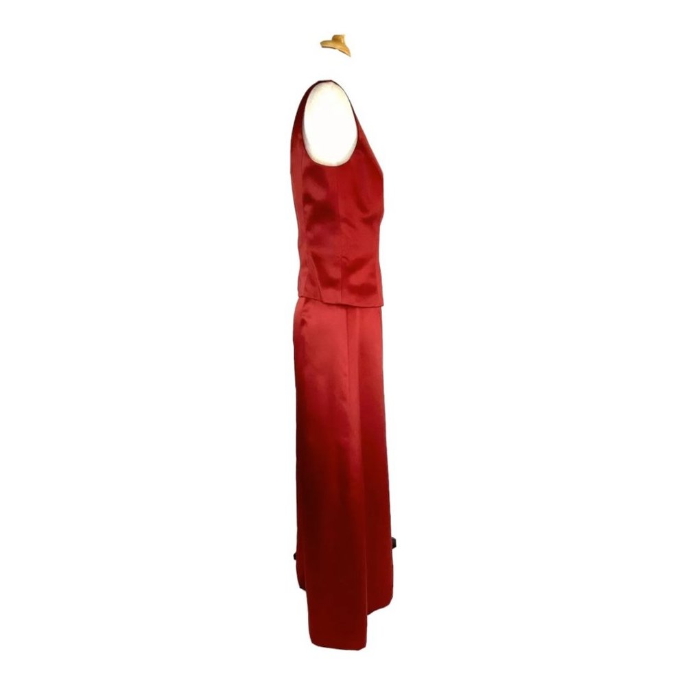 Formal Maxi Skirt & Top Nicole Miller Red Sz 6 Style AP0180  Vintage Made In USA - Picture 4 of 10